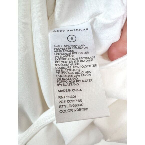 NWT! Good American White U Ring Bodysuit Size 3X - Picture 7 of 7